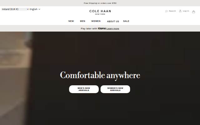 Cole Haan EUROPE storefront