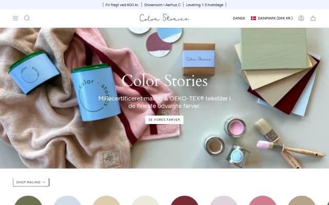 Color Stories DK storefront