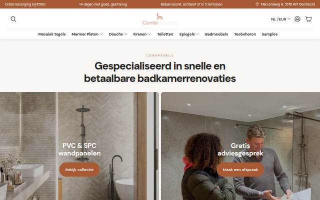 Startseite von Combimeubels