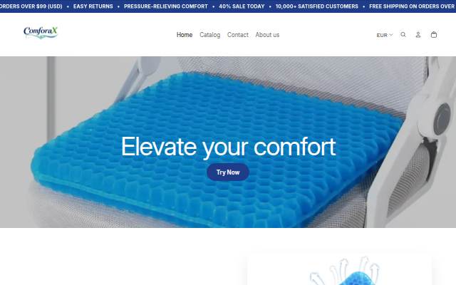 ComforaX storefront