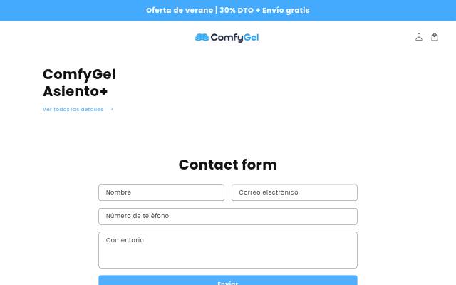 ComfyGel storefront