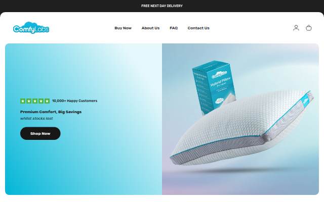 Comfy Labs storefront