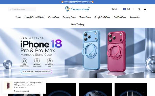 Commenceoff storefront