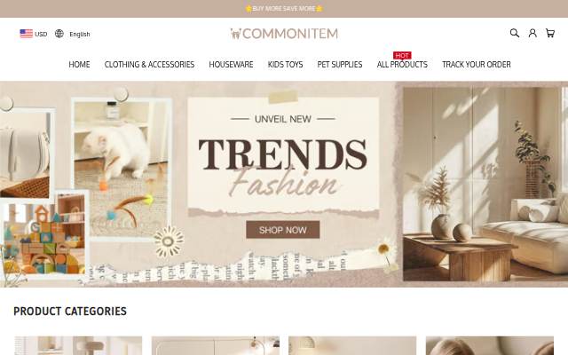 Vitrine de COMMONITEM