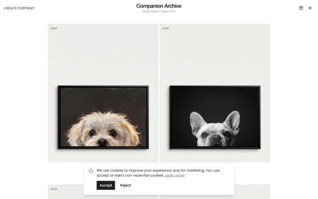 Companion Archive storefront