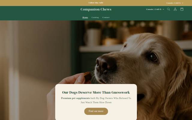 Escaparate de Companion Chews
