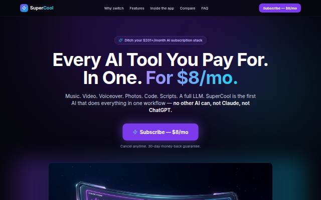 SuperCool AI Tool storefront
