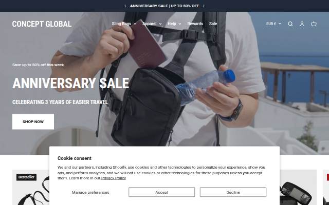 Concept Global storefront