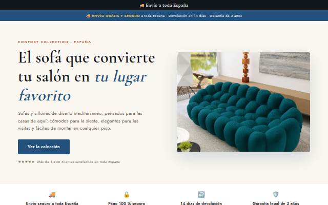 Confort Collection storefront