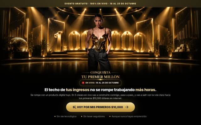 Reto Gratuito · Tus Primeros $10,000 Dólares en Internet storefront