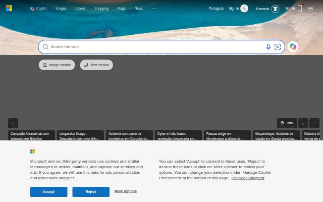 Pesquisa - Microsoft Bing storefront