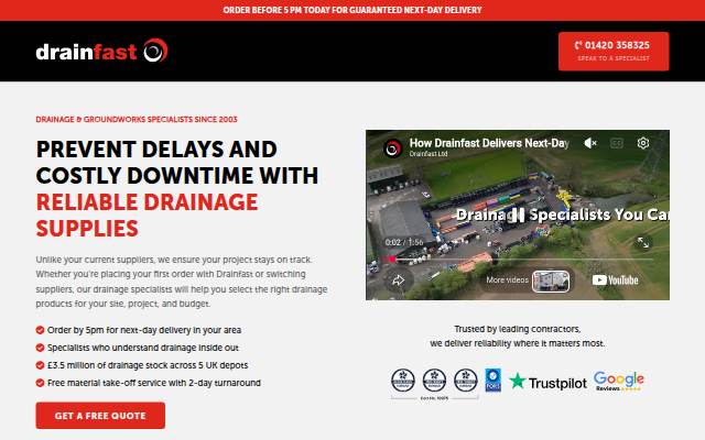 Drainage Supplies &amp; Next storefront