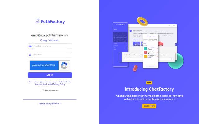 PathFactory storefront