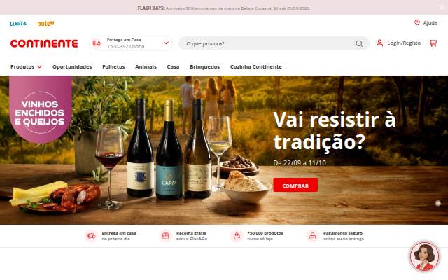 Continente Online storefront