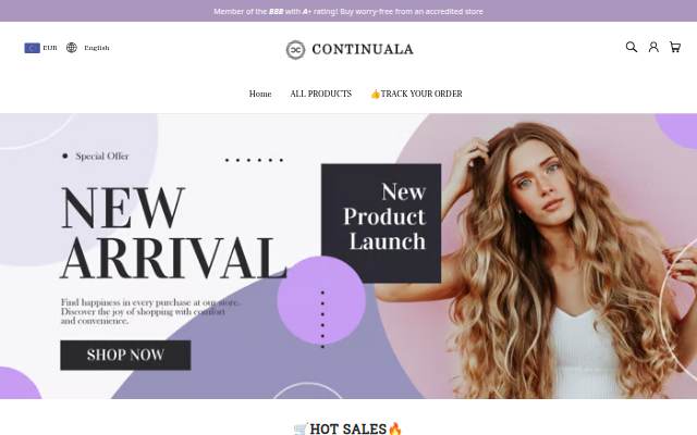 Continuala storefront