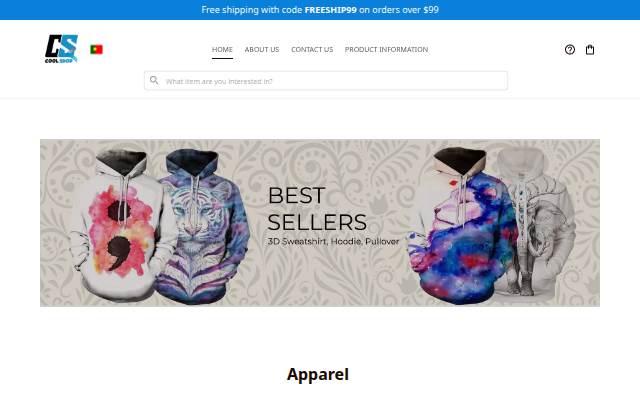 CoolShop storefront