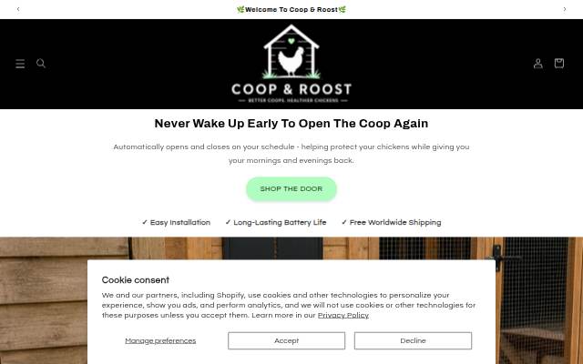 Coop &amp; Roost storefront