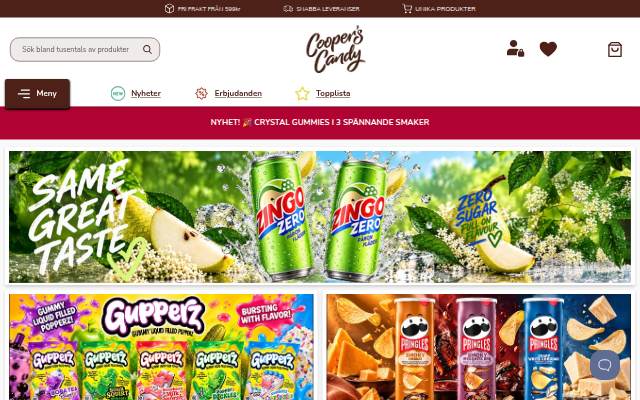 Coopers Candy storefront