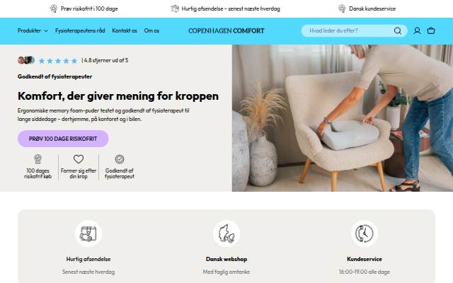 Startseite von Copenhagen Comfort