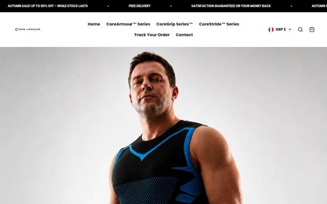 Startseite von Core Armour™