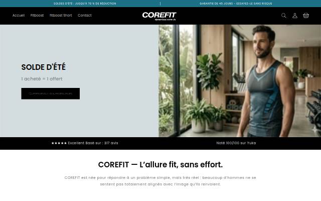 COREFIT storefront