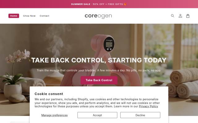 Coreogen storefront