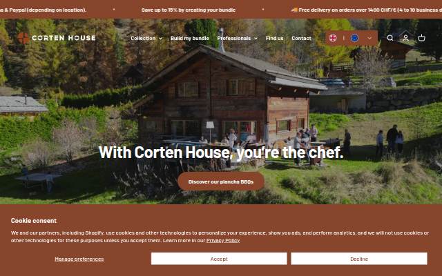 Corten House storefront