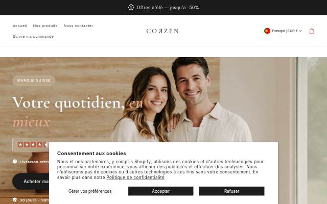 Corzen storefront