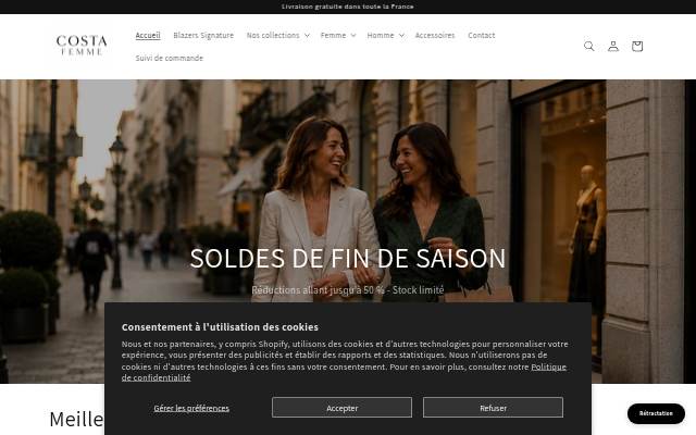 Costa Femme storefront