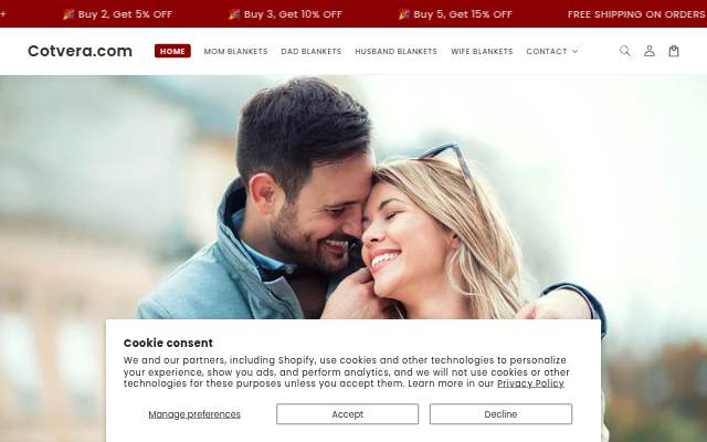 Cotvera.com storefront