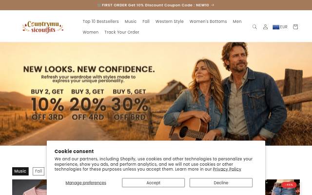 countrymusicoutfits storefront