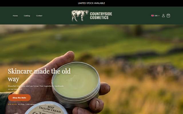 countrysidecosmetics.co.uk storefront