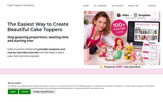Cake Toppers Academy storefront