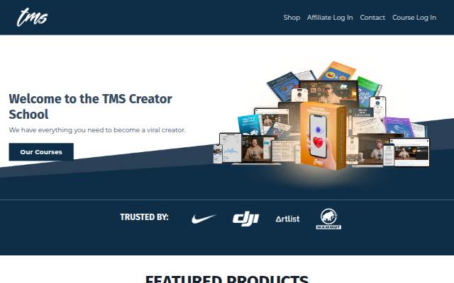 TMS Media Courses storefront