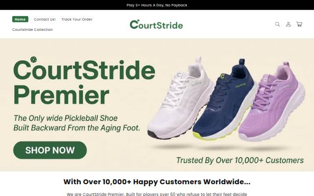 CourtStride storefront