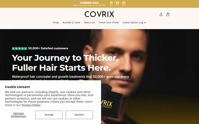 Covrix storefront