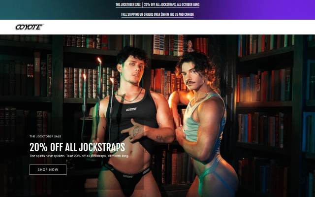 Startseite von Coyote Jocks
