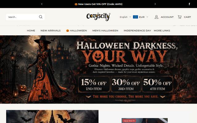 Cozyscity storefront