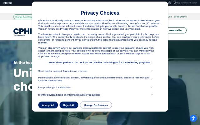 CPHI: The Global Pharma Community storefront