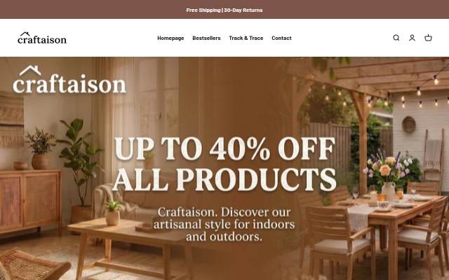 Craftaison storefront