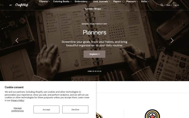 CraftNest storefront