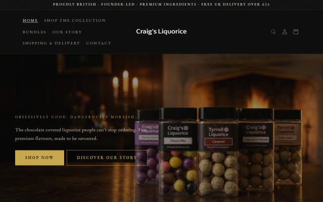 Craig's Liquorice storefront