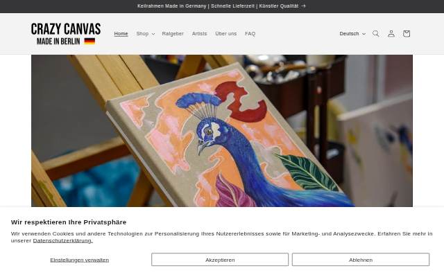 Escaparate de CRAZY CANVAS
