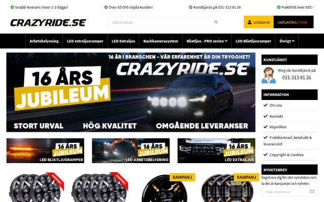 Crazyride storefront