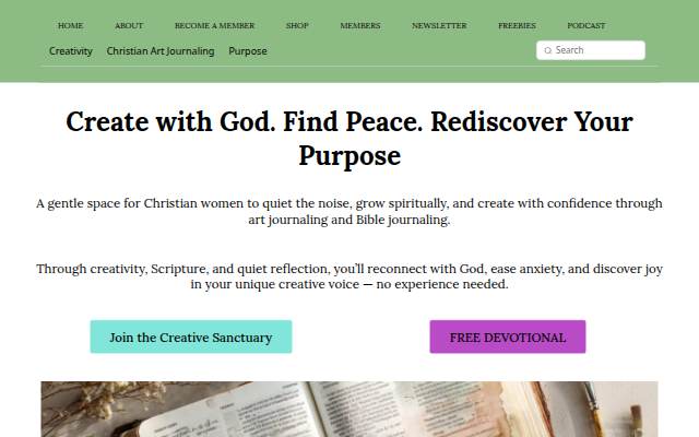 Startseite von Christian Art Journaling