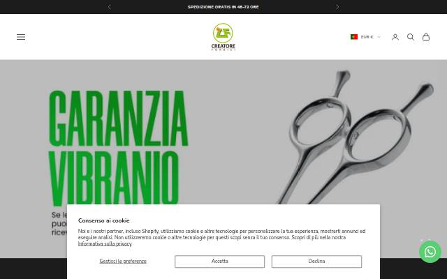 Creatore di Forbici storefront