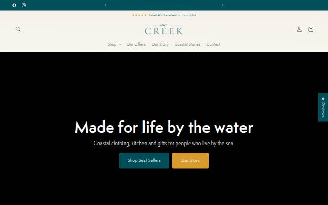 Startseite von Creek Lifestyle