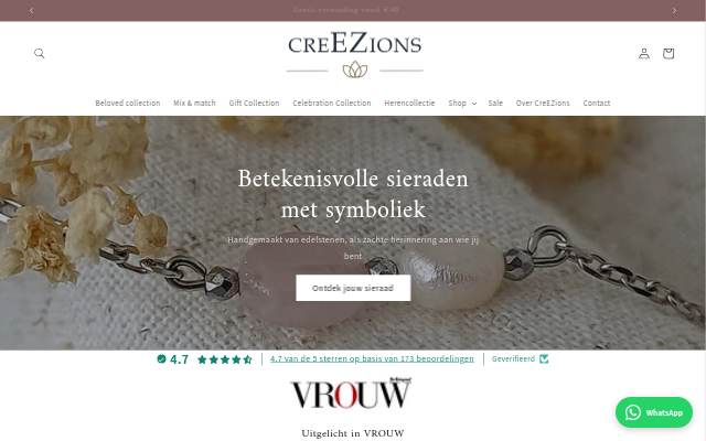 CreEZions storefront