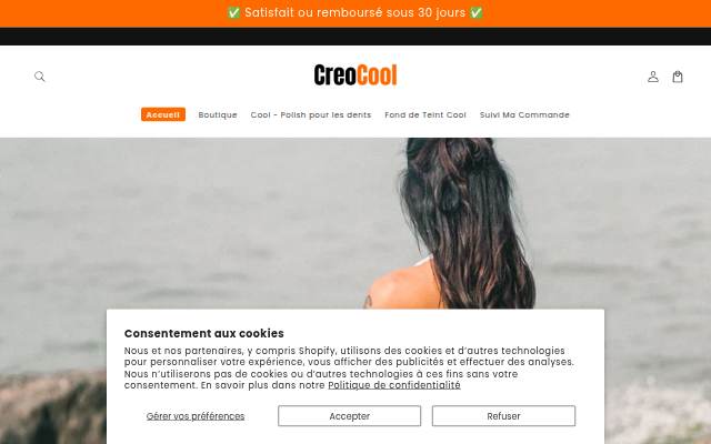 CreoCool storefront