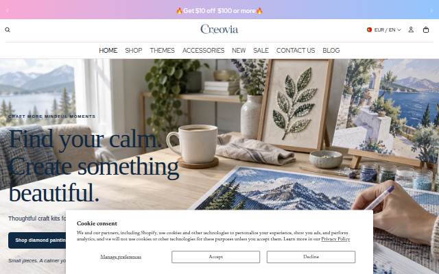 Creovia DIY storefront